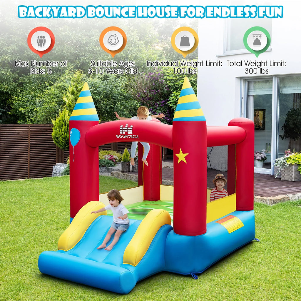 Nouveauté 2026 – Château gonflable Costway pour enfants, utilisable à l'intérieur comme à l'extérieur, avec souffleur de 480 W
