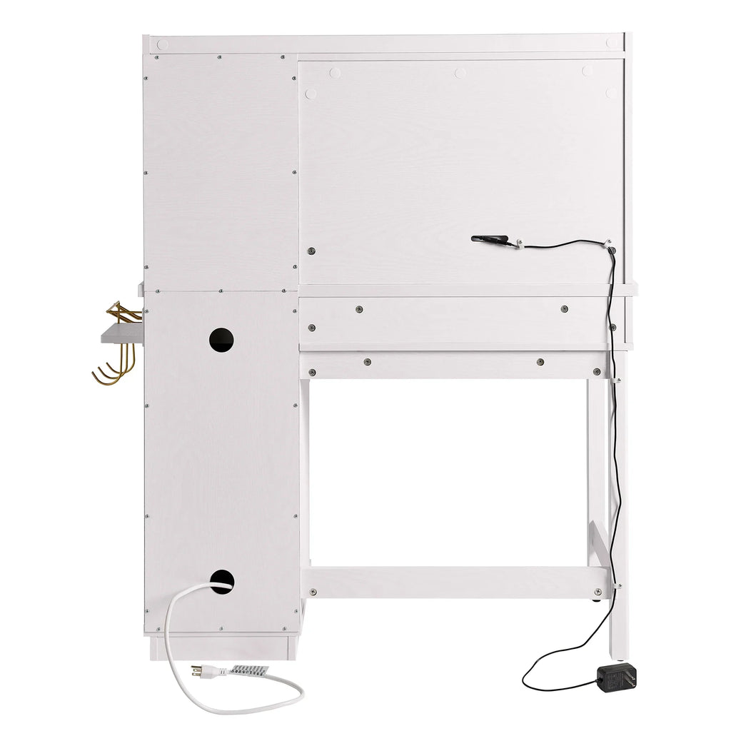 Nouveauté 2026 – Coiffeuse Lillian de Better Homes & Gardens avec miroir éclairé par DEL, finition blanche