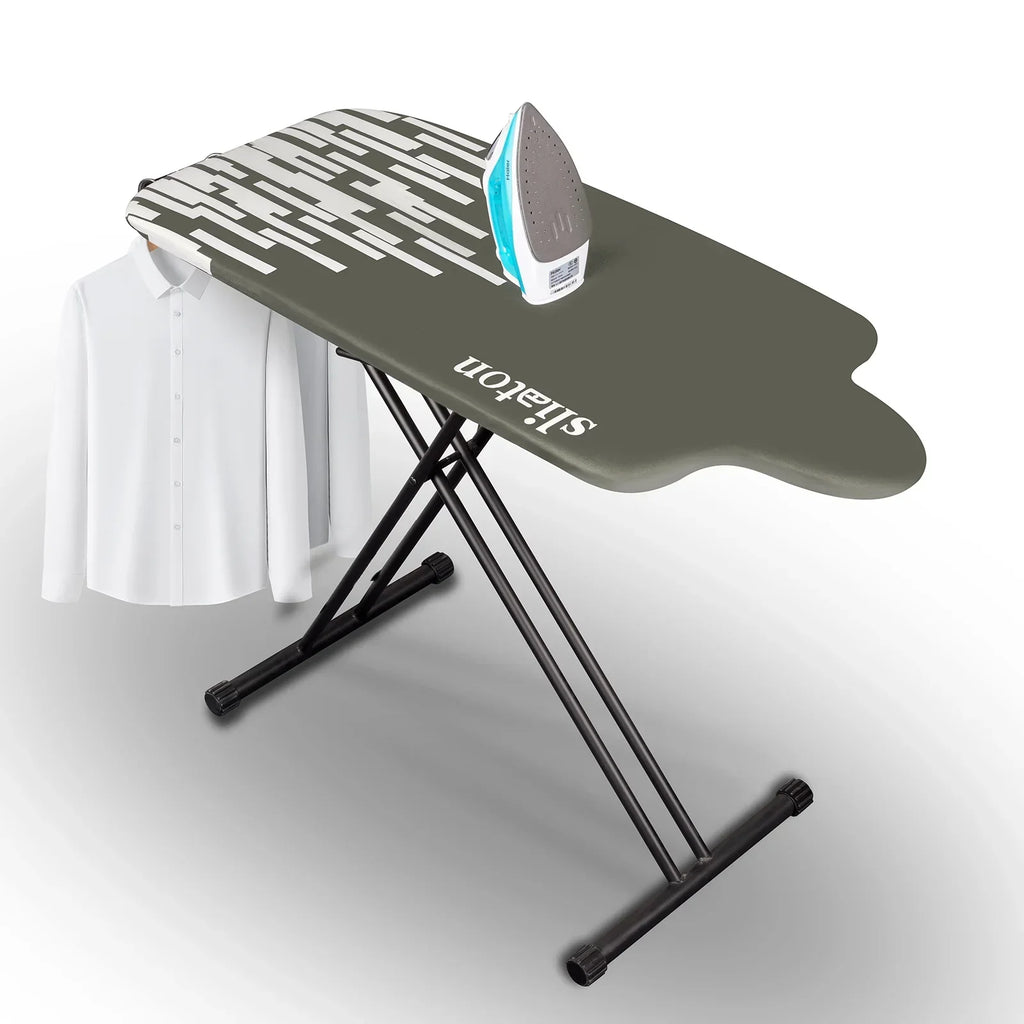 Nouveauté 2026 – Planche à repasser extra large KDJ HOME Slieton avec barre de suspension, 51 cm de large (20 pouces