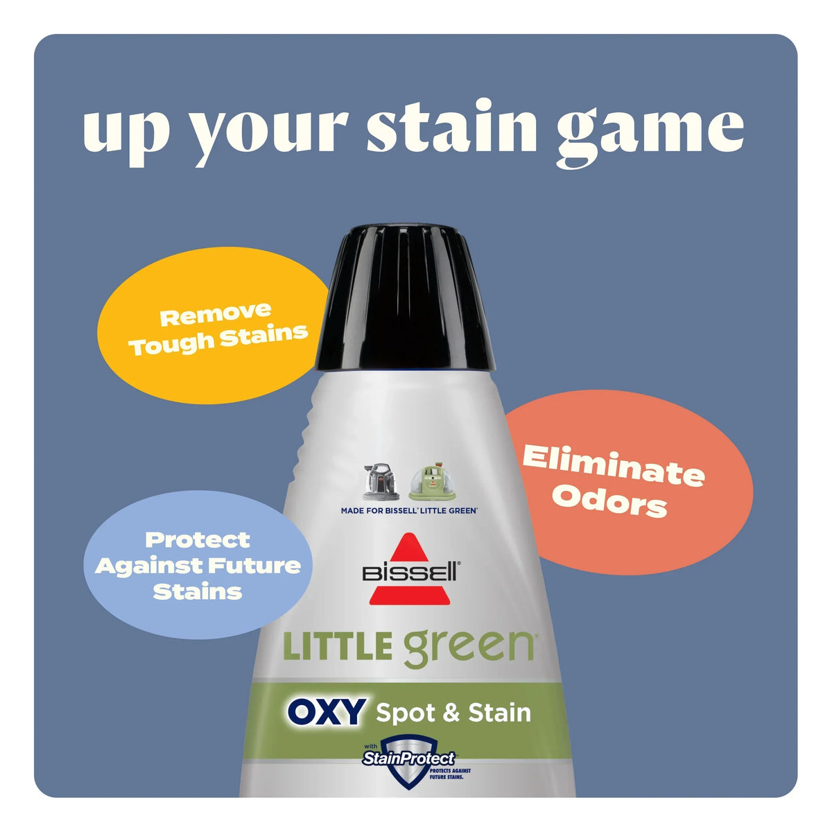 Nouveauté 2026 – Nettoyeur portable et en profondeur pour tissus d'ameublement BISSELL Little Green Mini , avec outil pour taches tenaces de 10 cm et échantillon de formule Little Green, 4095