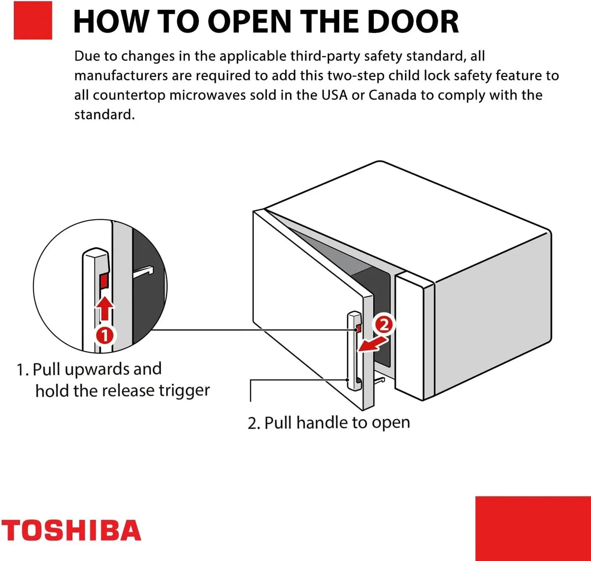 Nouveauté 2026 – Four à micro-ondes de comptoir TOSHIBA 8 en 1 avec friteuse à air chaud, convection, sécurité enfant, 28 litres (1 pi³), noir