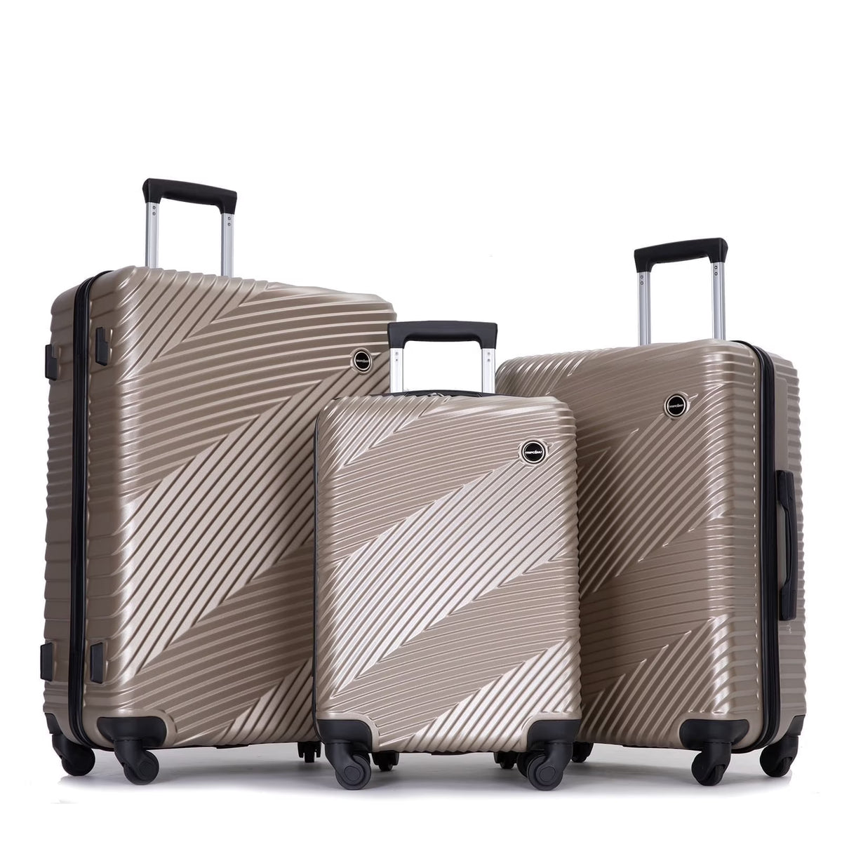 Nouveauté 2026 – Ensemble de 3 valises Tripcomp , valise rigide légère à roulettes multidirectionnelles 20 po, 24 po, 28 po (bleu