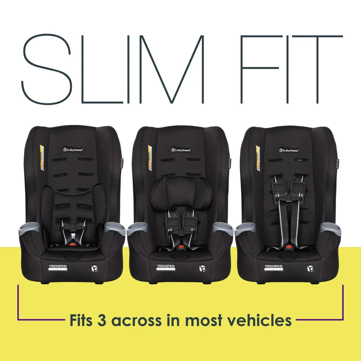 Nouveauté 2026 – Siège auto convertible 3-en-1 Baby Trend Trooper - Noir désert