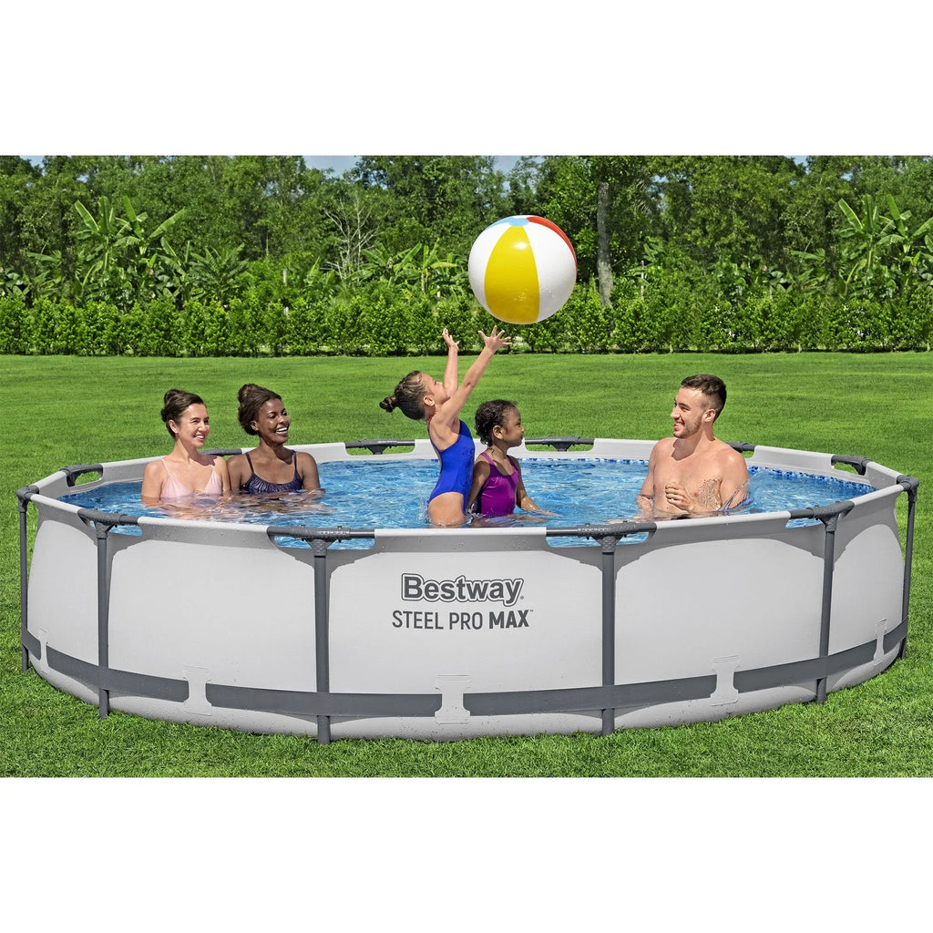Nouveauté 2026 – Piscine hors sol ronde Bestway Steel Pro MAX 10 pi x 30 po