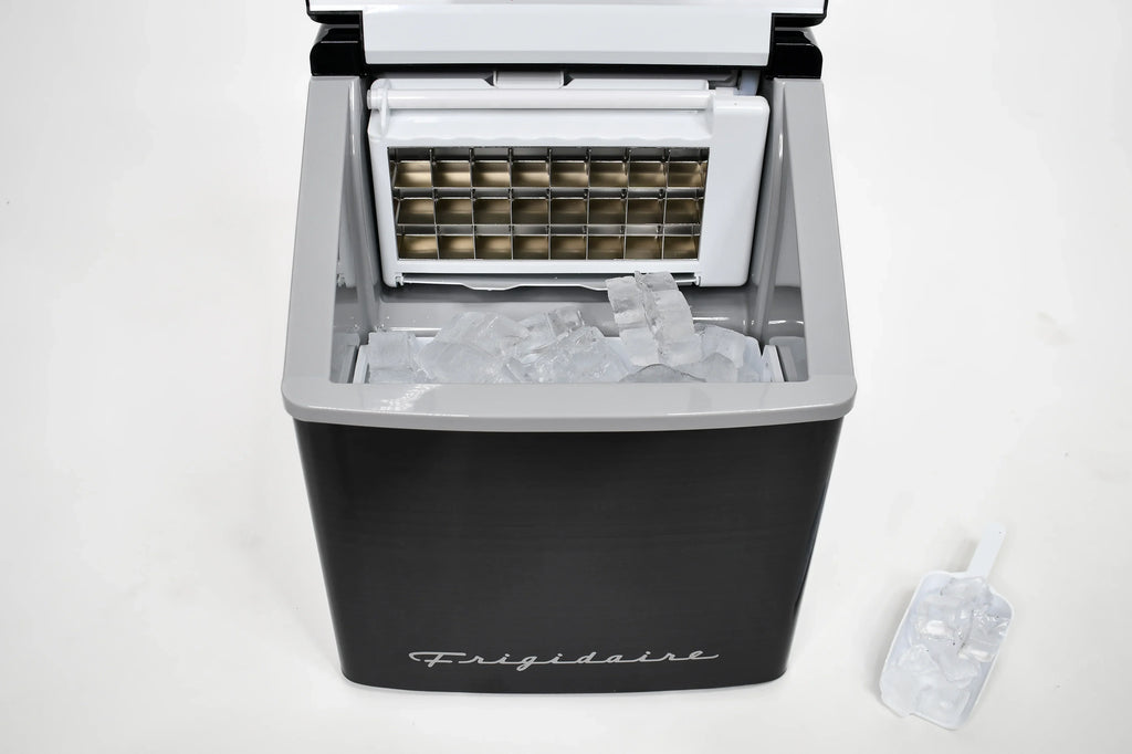 Nouveauté 2026 – Machine à glaçons carrée transparente de comptoir Frigidaire , 18 kg (40 lb) - Acier inoxydable