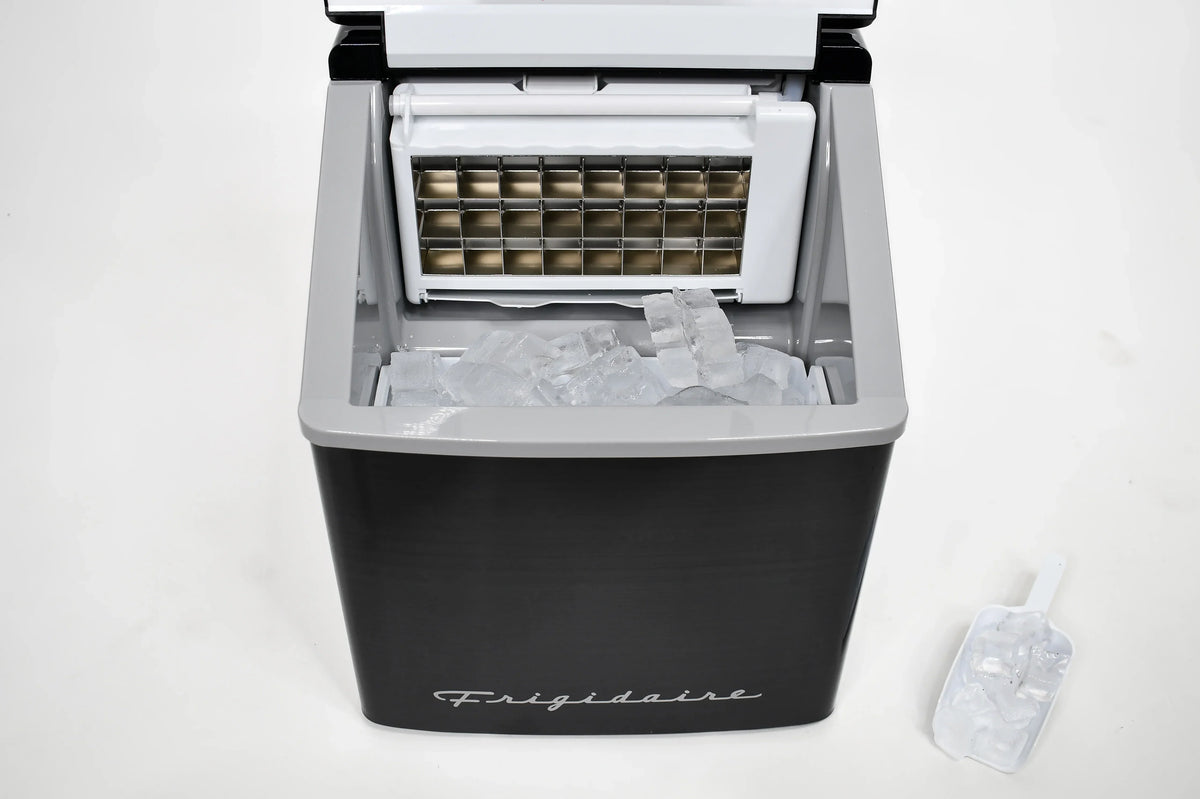Nouveauté 2026 – Machine à glaçons carrée transparente de comptoir Frigidaire , 18 kg (40 lb) - Acier inoxydable