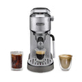 Nouveauté 2026 – Machine à expresso De’Longhi Dedica Duo , format compact avec mousseur intégré pour latte art, expresso, café infusé à froid, lattes et plus encore, acier inoxydable