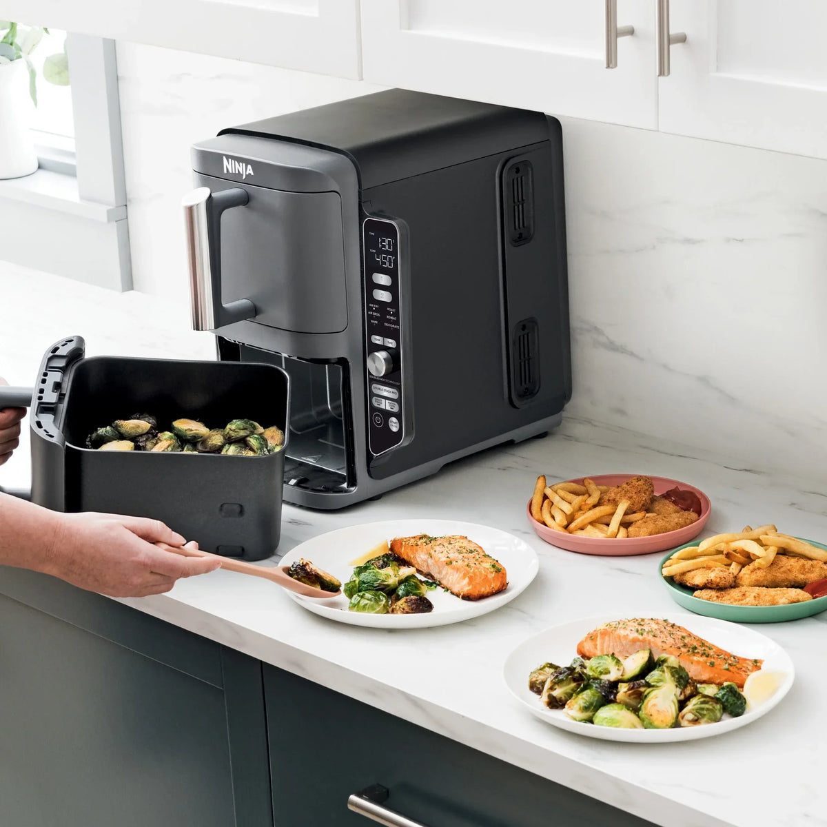Nouveauté 2026 – Friteuse à air Ninja DoubleStack XL 10 QT à 2 paniers