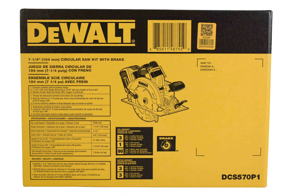 Nouveauté 2026 – Kit de scie circulaire sans fil DeWalt 20V Max 7-1/4