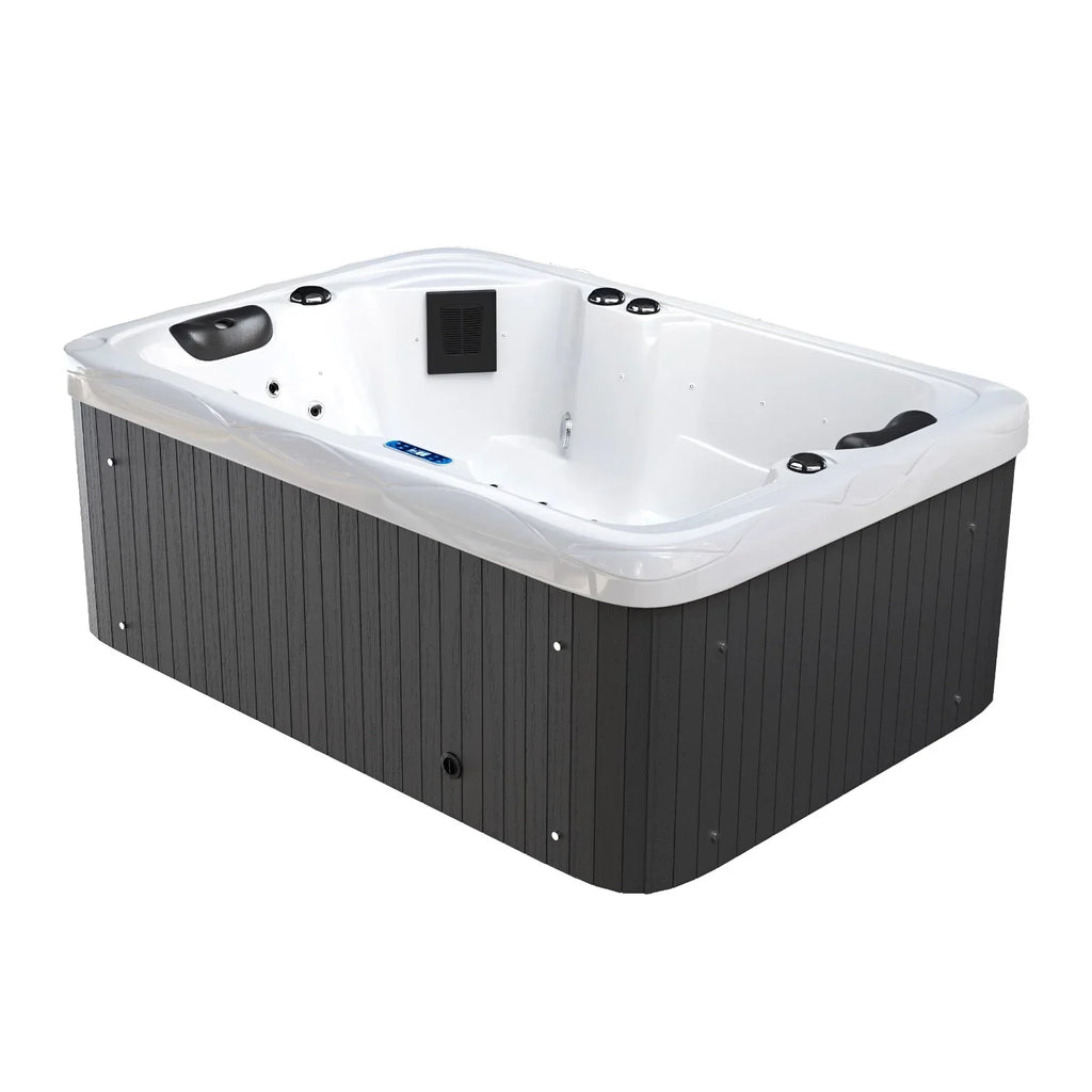 Nouveauté 2026 – Spa extérieur Patiowell 2 places , 41 jets de massage, éclairage LED, système de purification d'eau intégré, 900 L, noir