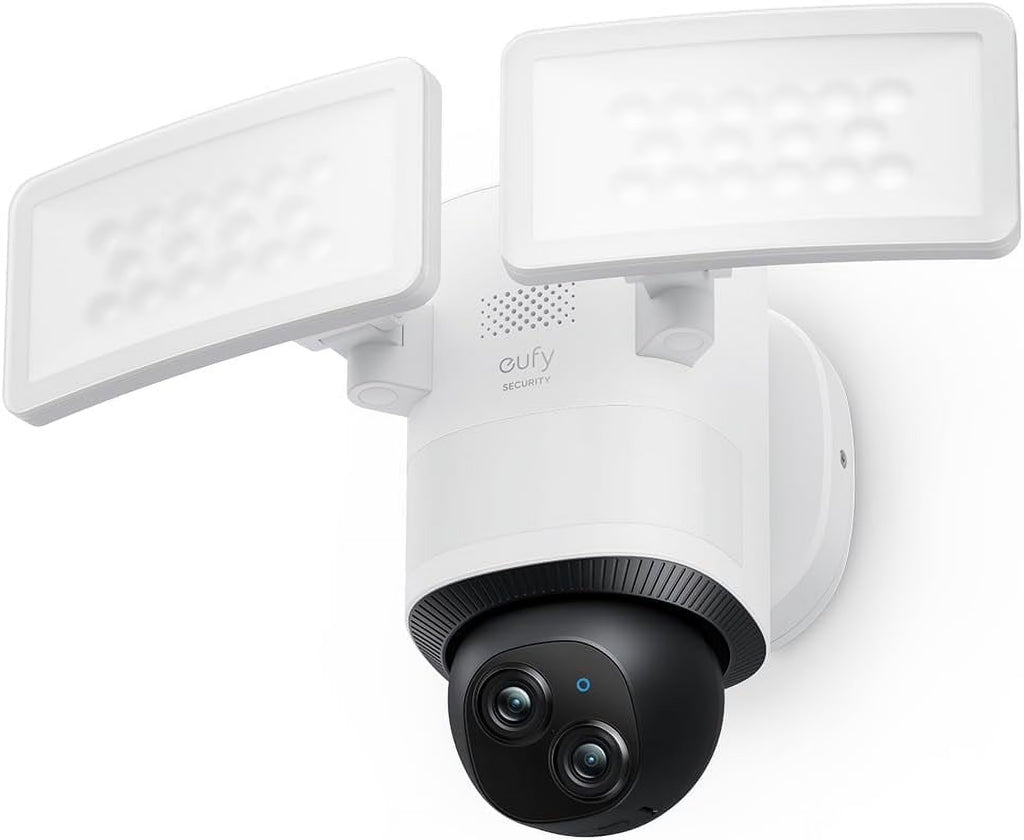 Nouveauté 2026 – Caméra de sécurité eufy E340 avec projecteur intégré , caméra filaire, double caméra 3K+2K, rotation et inclinaison à 360°, sans abonnement mensuel