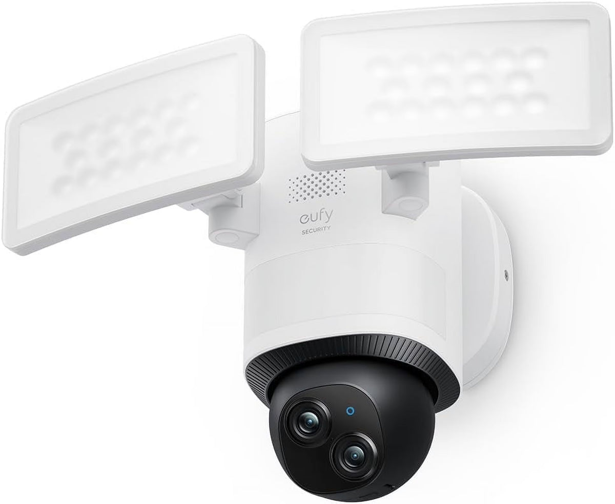 Nouveauté 2026 – Caméra de sécurité eufy E340 avec projecteur intégré , caméra filaire, double caméra 3K+2K, rotation et inclinaison à 360°, sans abonnement mensuel