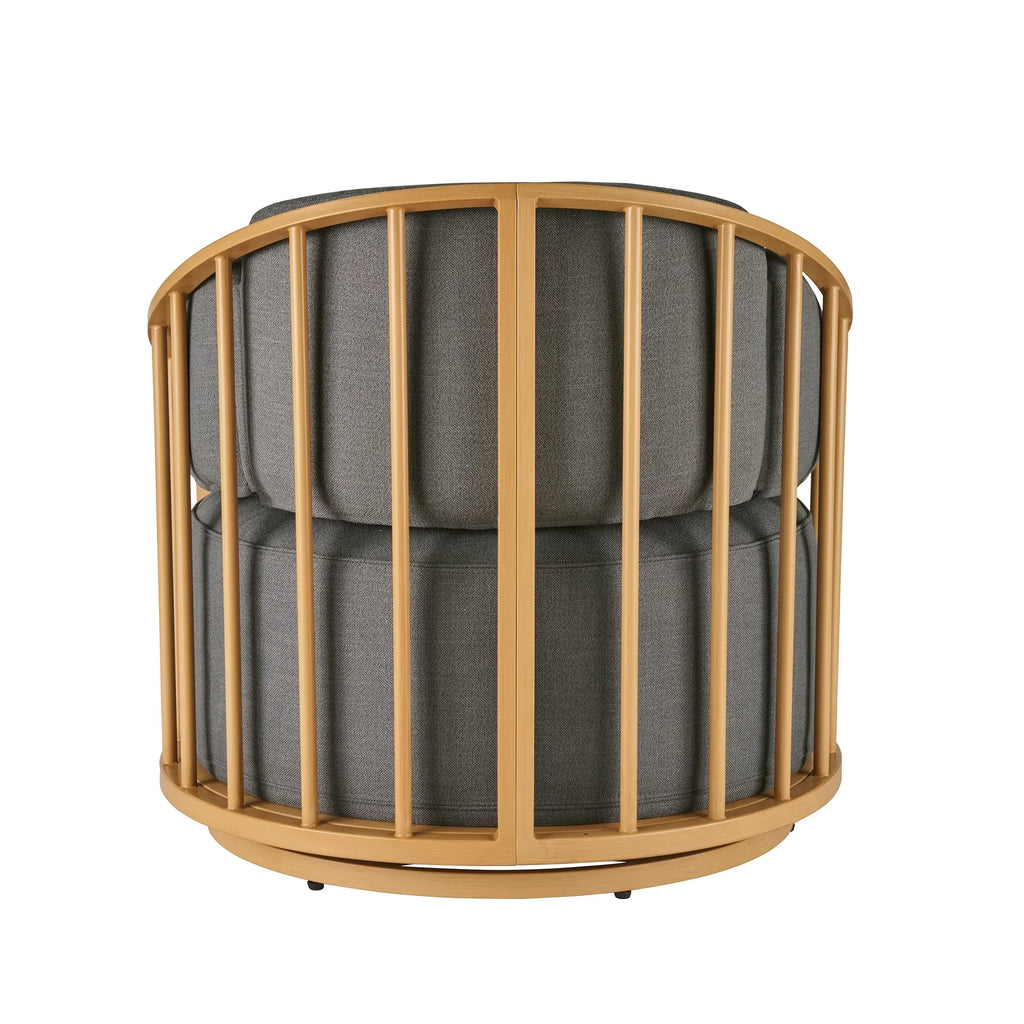Nouveauté 2026 – Fauteuil pivotant Lillian Birdcage, lin crème, collection Better Homes & Gardens