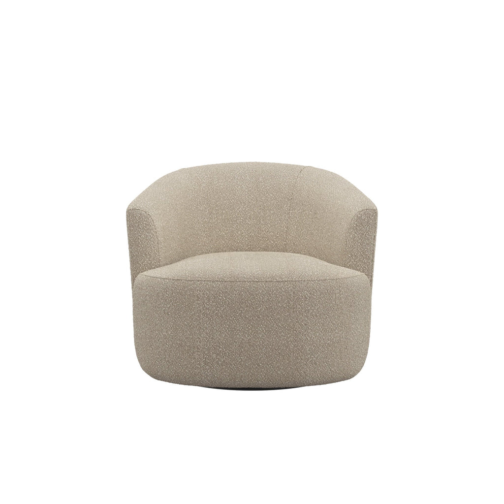 Nouveauté 2026 – Fauteuil pivotant Mainstays Boucle , taupe