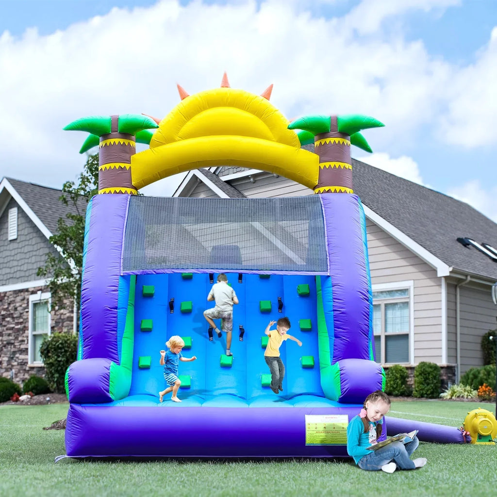 Nouveauté 2026 – Toboggan aquatique gonflable double Relunch (26 pi) pour enfants et adultes, parc aquatique gonflable en PVC avec souffleur, piscine géante pour s'amuser dans la cour et en plein air, 7,9 m (26 pi) L x 3,7 m (12 pi) l x 4,3 m (14 pi)