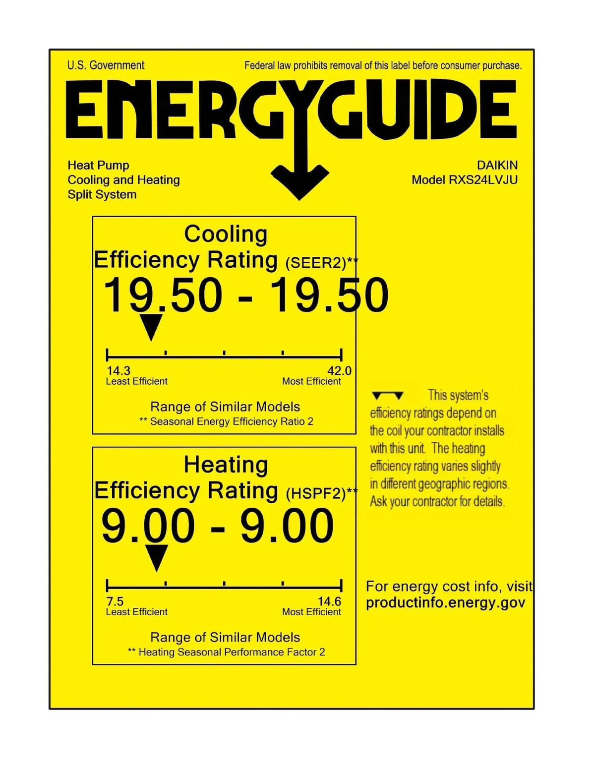 Nouveauté 2026 – Climatiseur mural Daikin série LV, mini-split sans conduit, 15 000 BTU, 20 SEER2, avec kit d'installation de 4,57 m (15 pi), support mural, flexible électrique de 12,7 mm (1/2 po) et fusible de 30 A (-230 V