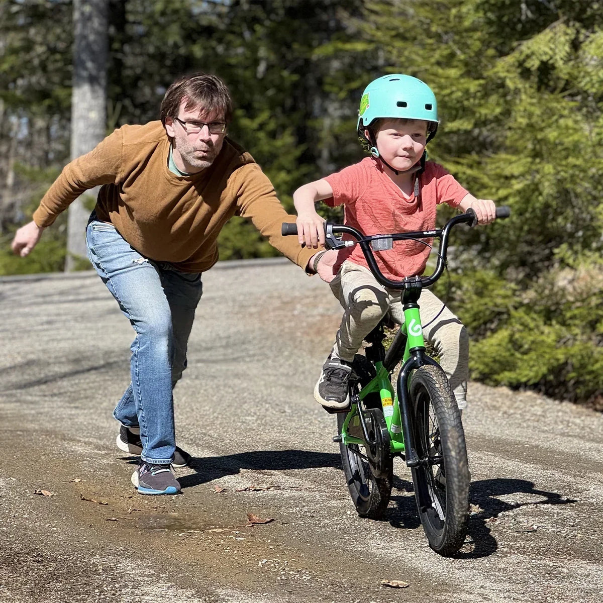 Nouveauté 2026 – Vélo Glerc pour enfants de 3 à 5 ans, style BMX, avec stabilisateurs et frein à rétropédalage, bleu. Convient aux garçons et aux filles de 3 à 5 ans