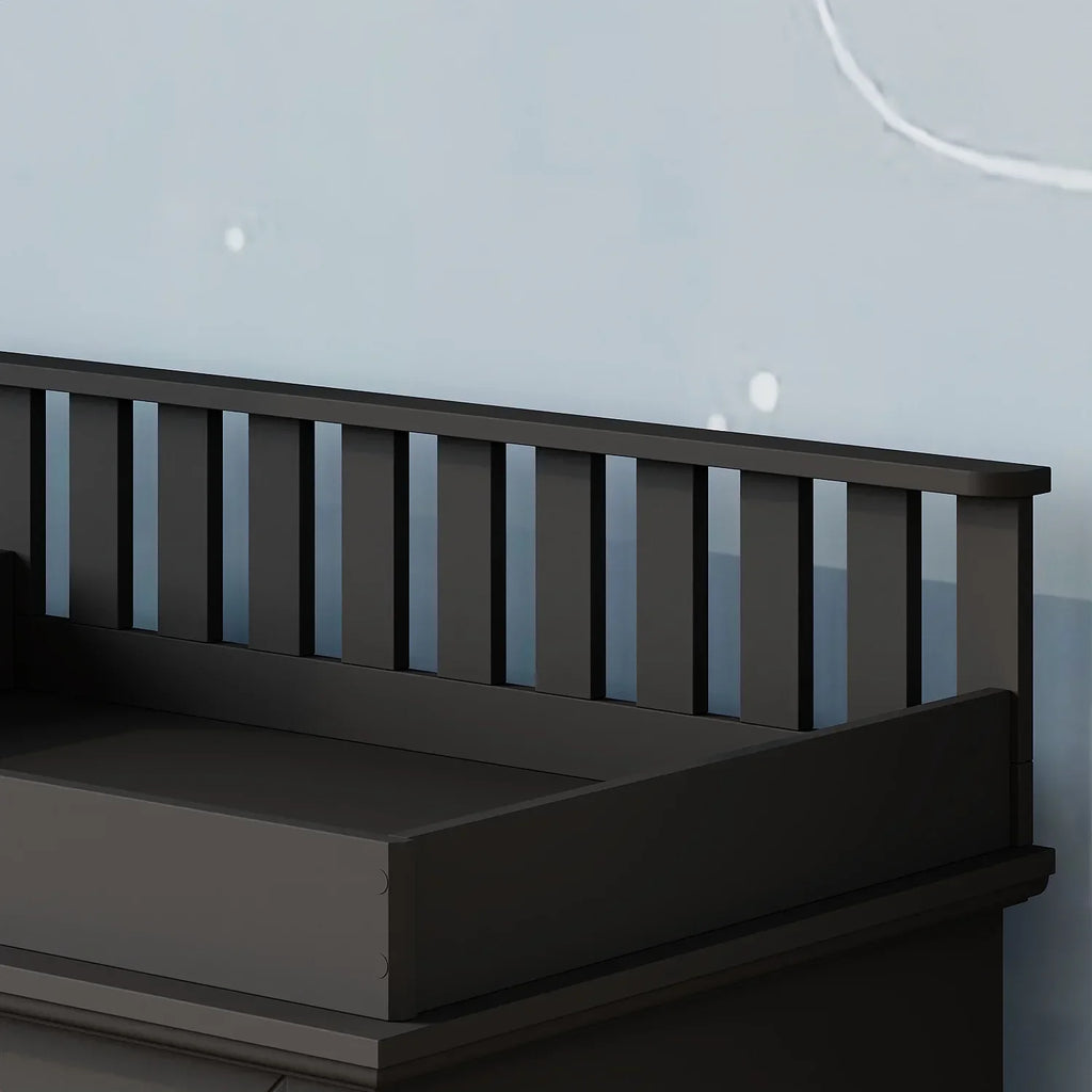 Nouveauté 2026 – Table à langer/commode pour chambre de bébé OXYLIFE , 114 cm (45 po), avec 4 tiroirs et une étagère, blanche