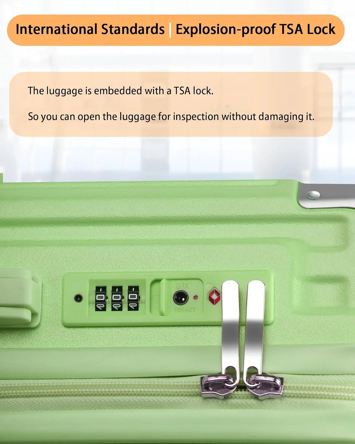 Nouveauté 2026 – Valise cabine 20 de 51 cm (20 pouces) avec porte-gobelet et port USB, approuvée par les compagnies aériennes et verrouillable TSA, légère, en polycarbonate, avec roulettes pivotantes à 360°