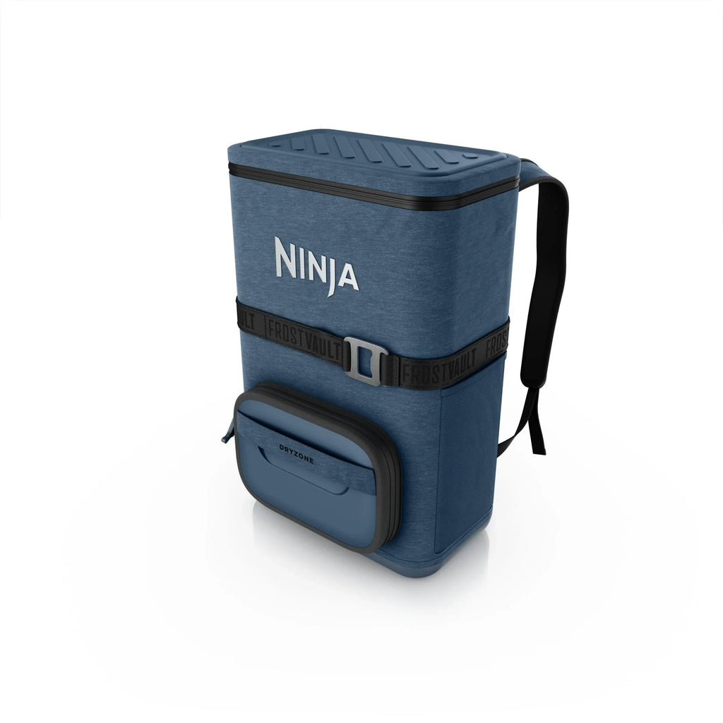 Nouveauté 2026 – Glacière souple Ninja Outdoor FrostVault Go 24 canettes avec zone froide et sèche, bleu bord de lac - FF124NV