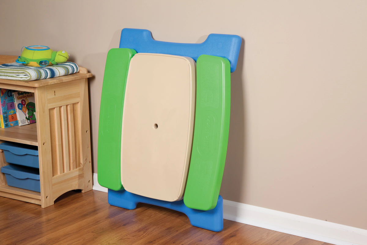 Nouveauté 2026 – Table de pique-nique robuste pour enfants Little Tikes Easy Store, avec parasol, pour l'intérieur et l'extérieur, à partir de 2 ans