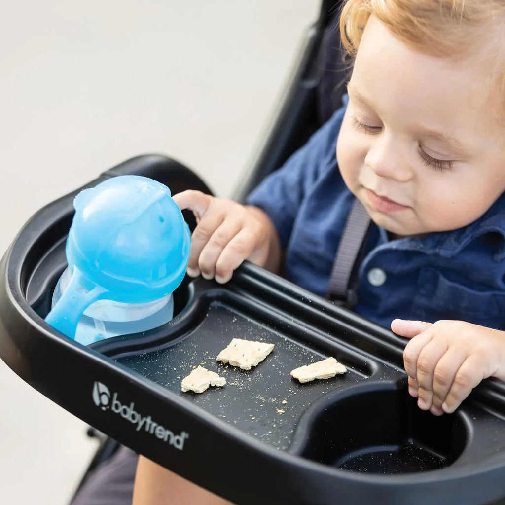 Nouveauté 2026 – Poussette de jogging Baby Trend Xcel-R8 Plus avec lumières LED, modèle . Gris Liberty