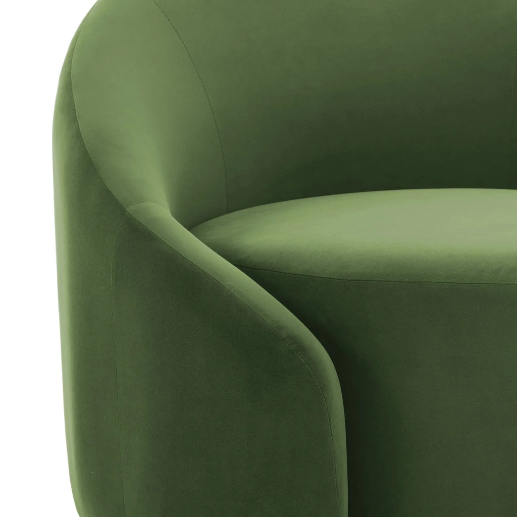 Nouveauté 2026 – Fauteuil pivotant 360" pour salon, fauteuil tonneau bouclé, canapé une place, fauteuil de lecture, vert sauge