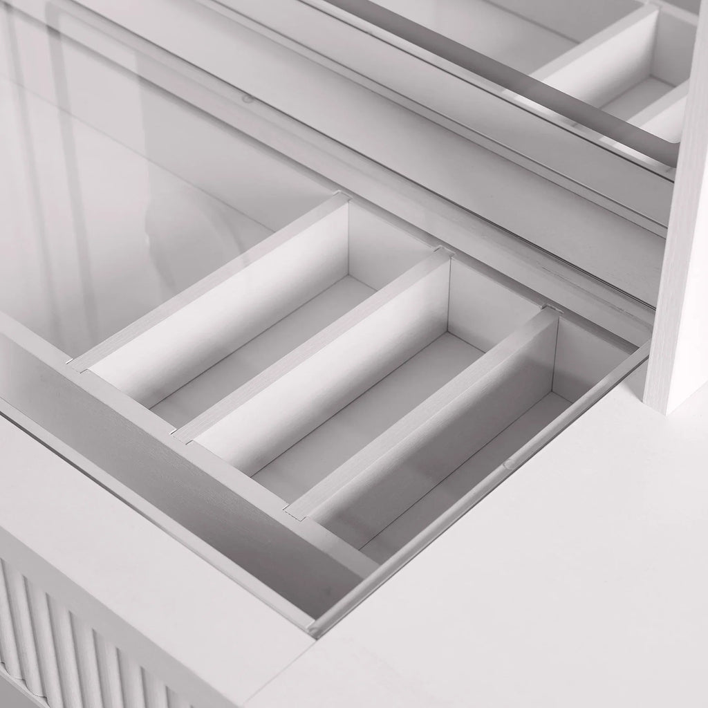 Nouveauté 2026 – Coiffeuse Lillian de Better Homes & Gardens avec miroir éclairé par DEL, finition blanche