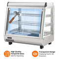 Nouveauté 2026 – Vitrine chauffante commerciale 36", vitrine chauffante de comptoir, chauffe-plats commercial avec étagères réglables, portes coulissantes en verre, armoire chauffante électrique à 3 niveaux