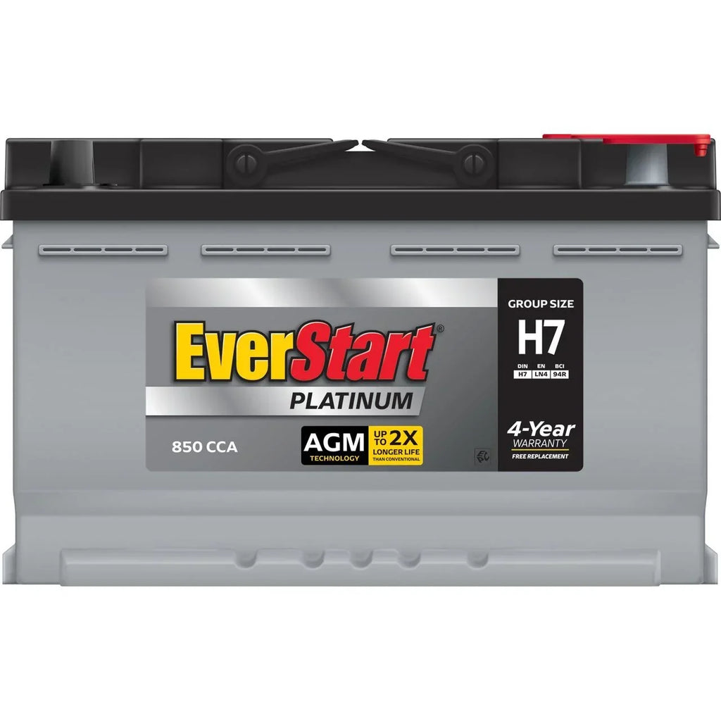Nouveauté 2026 – Batterie automobile EverStart Platinum AGM , groupe H7 / LN4 / 94R, 12 volts, 850 CCA