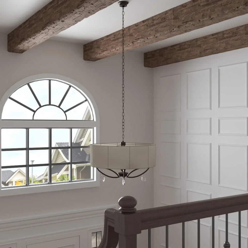 Nouveauté 2026 – Ekena Millwork 3 1/2 po L x 3 1/2 po H x 120 po P 3 côtés (poutre en U) Bois de récupération HeritageTimber Faux bois Poutre de plafond, Brun Kona