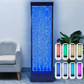 Nouveauté 2026 – Fontaine à bulles acrylique 72'' , panneau à bulles sur pied, éclairage couleur/télécommande