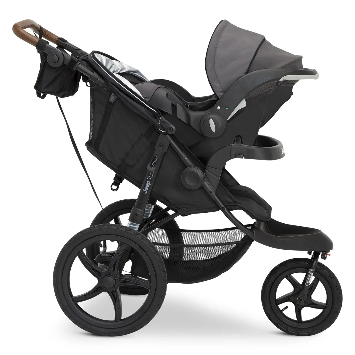 Nouveauté 2026 – Poussette de jogging Jeep TurboGlyde de Delta Children, noire