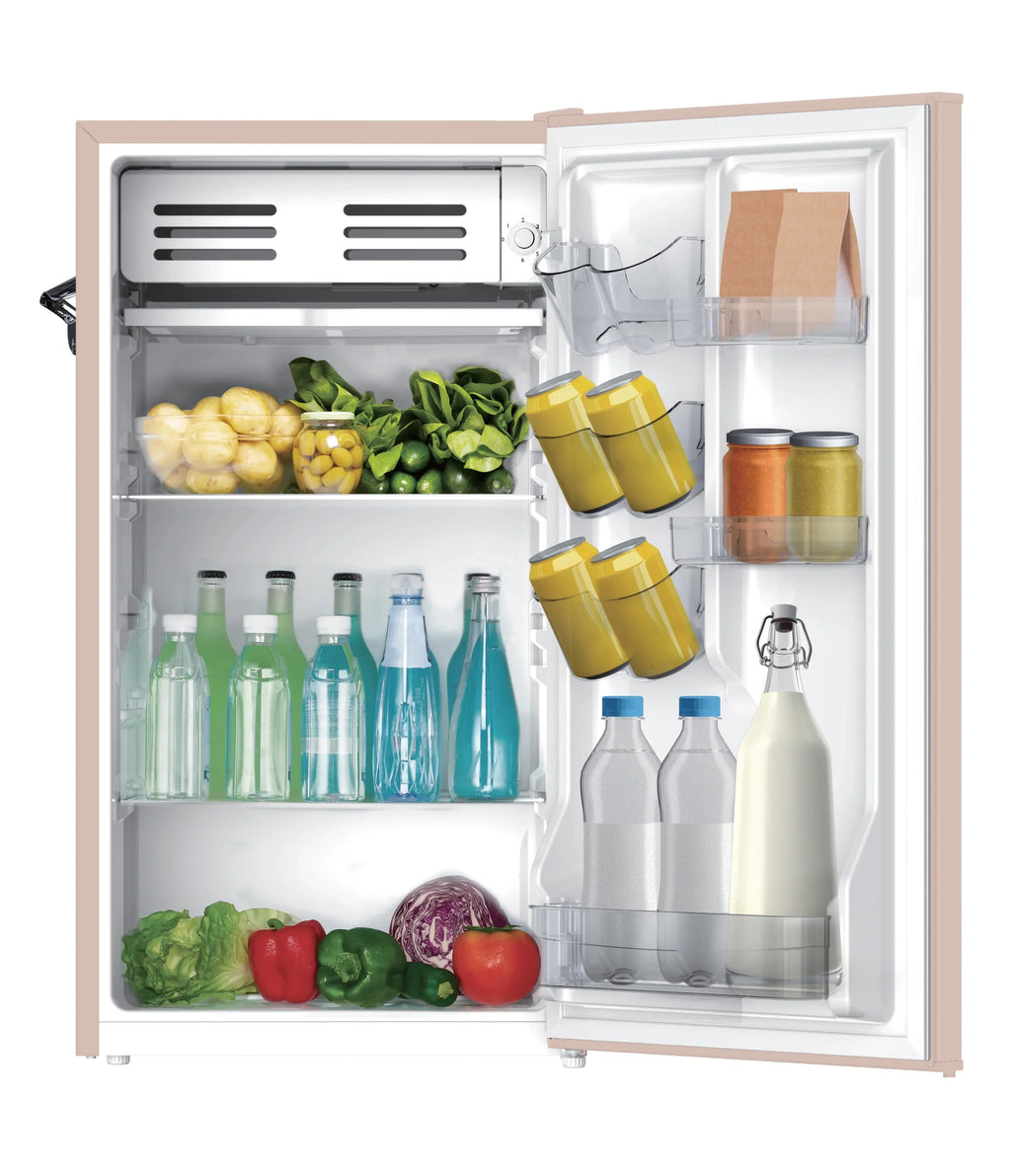 Nouveauté 2026 – Réfrigérateur de bar rétro Frigidaire EFR376-C-PINK 3,2 pi³ (rose), 65 watts, avec ouvre-bouteille latéral