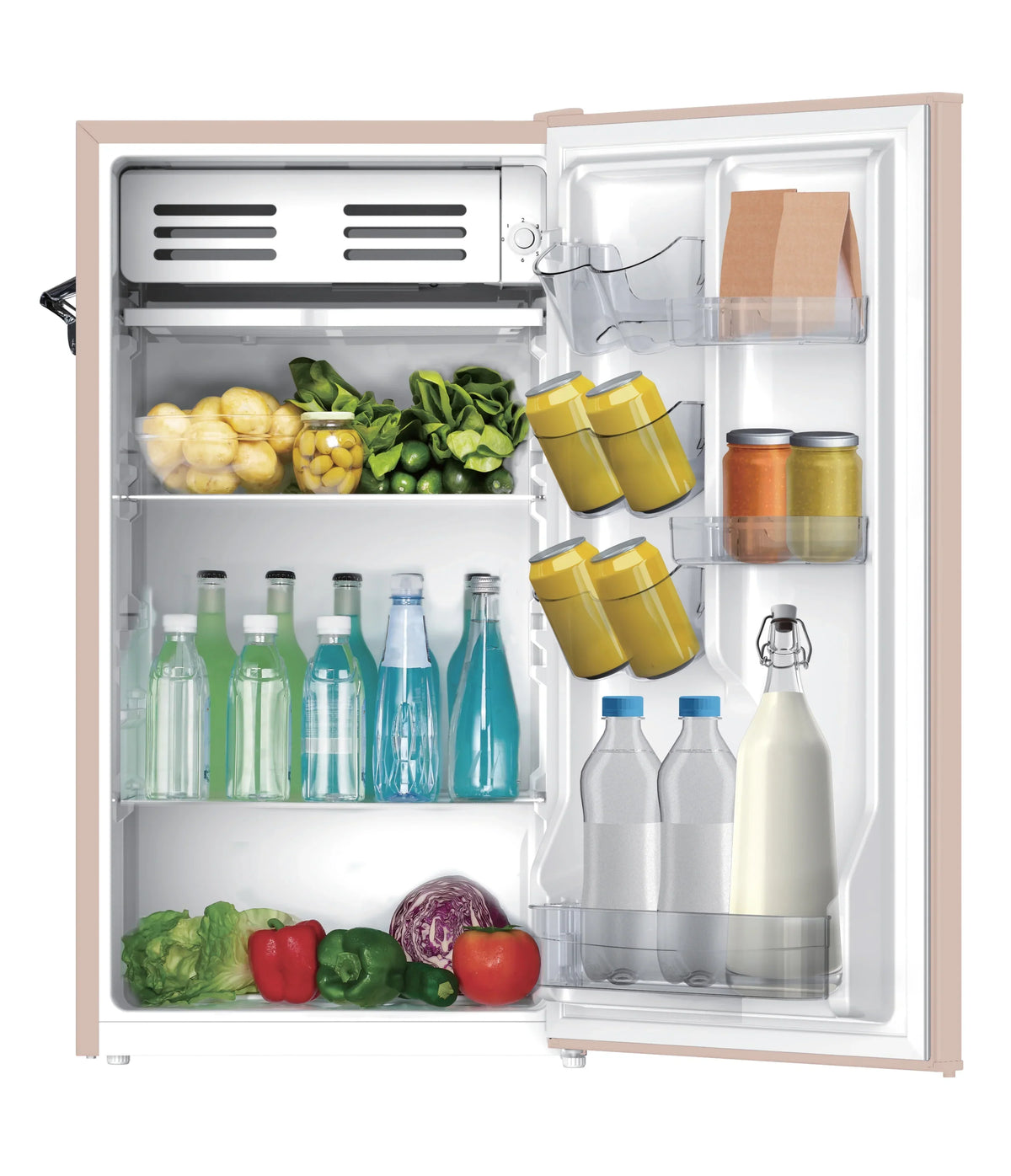 Nouveauté 2026 – Réfrigérateur de bar rétro Frigidaire EFR376-C-PINK 3,2 pi³ (rose), 65 watts, avec ouvre-bouteille latéral