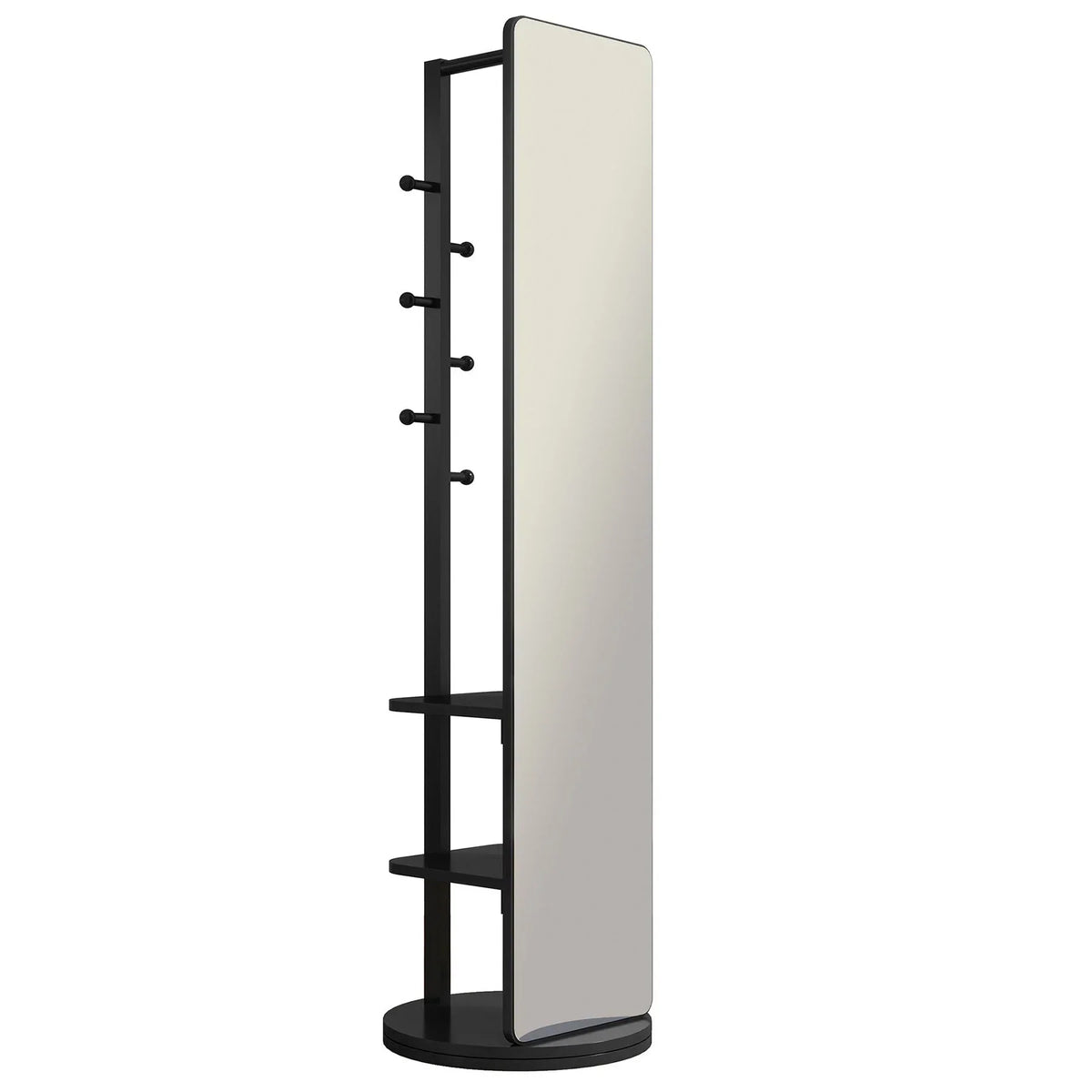 Nouveauté 2026 – Miroir pleine longueur , cadre en bois d'hévéa, 167 x 45 cm (65,7 x 17,7 pouces), idéal pour les dressings et les espaces de vie, pour une utilisation polyvalente