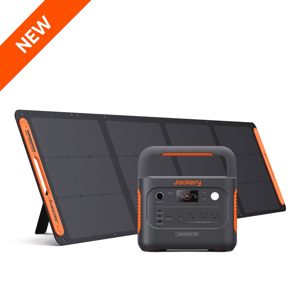 Nouveauté 2026 – Générateur solaire Jackery 1000 v2 (nouveauté 2024), station d'alimentation portable de 1060 Wh avec panneau solaire de 200 W