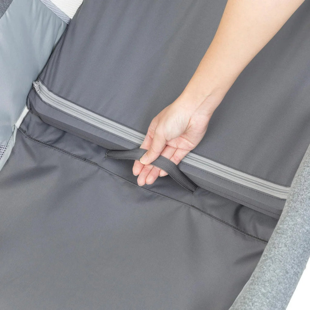 Nouveauté 2026 – Berceau à bascule 2-en-1 Baby Trend Quick Fold avec sac de voyage - Gris pierre ombré