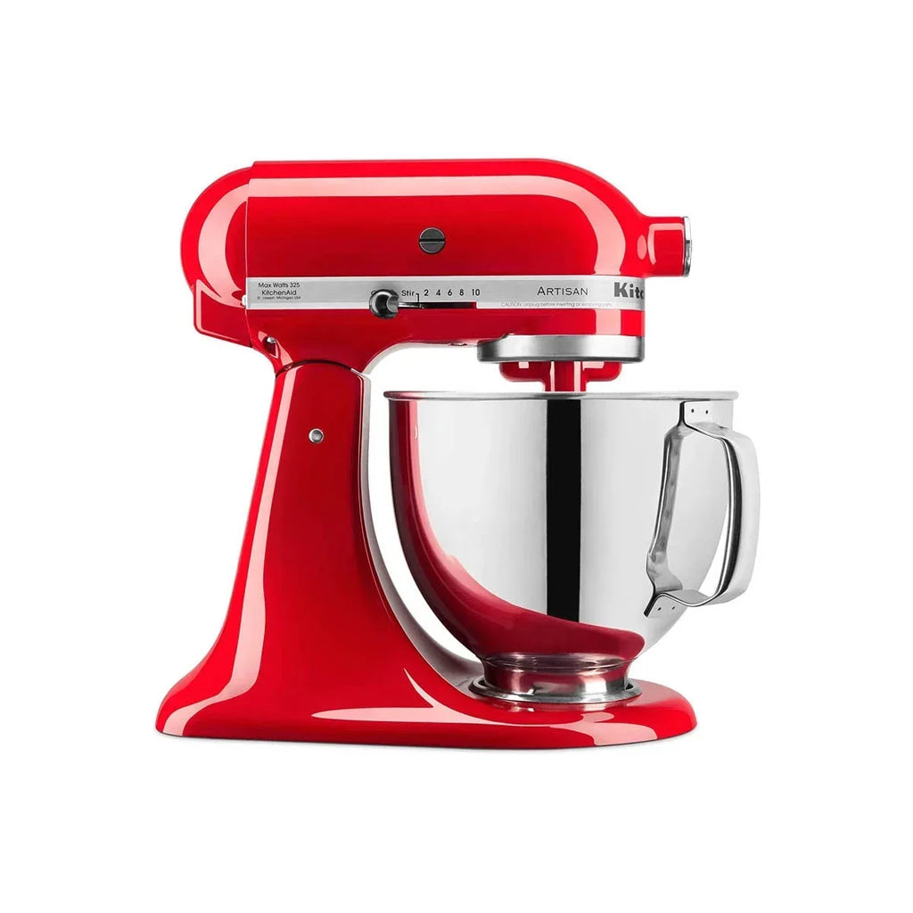Nouveauté 2026 – Robot pâtissier KitchenAid Artisan Series , tête inclinable, 5 pintes, rouge passion, avec batteur plat, crochet pétrisseur et fouet