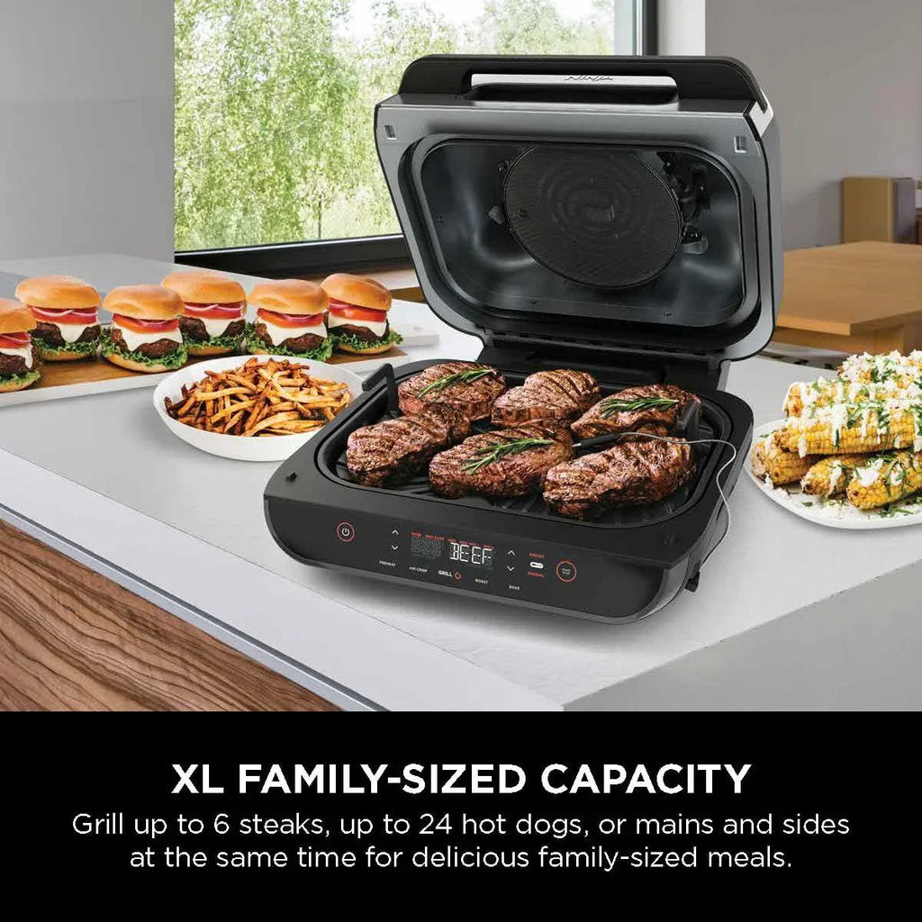 Nouveauté 2026 – Gril d'intérieur Foodi Smart XL 4 en 1 avec friteuse à air de 4 litres, rôtissage, cuisson au four et système de cuisson intelligent, FG550