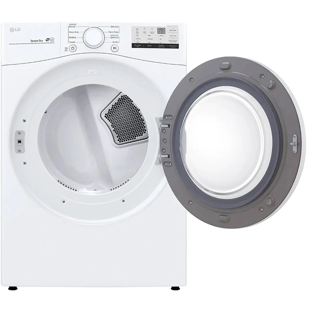 Nouveauté 2026 – Sèche-linge électrique à chargement frontal LG DLE3400W blanc, 7,4 pi³