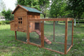 Nouveauté 2026 – Poulailler d'extérieur moyen en bois de 203 cm (80 pouces) avec nichoir, cage à volailles et clapier pour animaux de compagnie