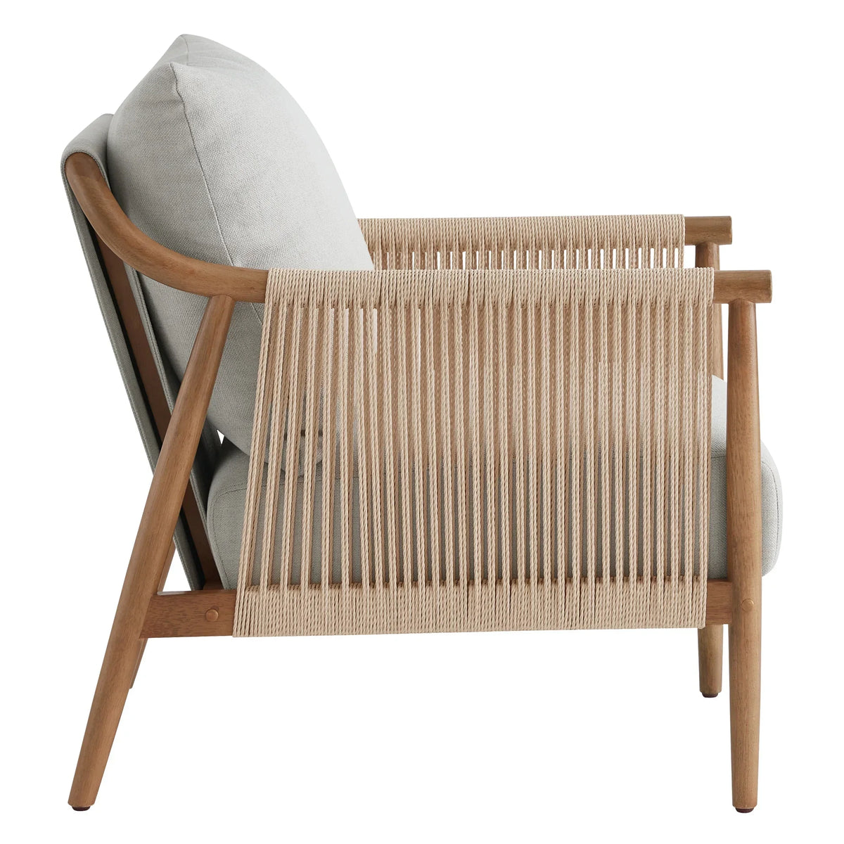 Nouveauté 2026 – Fauteuil d'appoint moderne CHITA , fauteuil tressé pour salon, crème