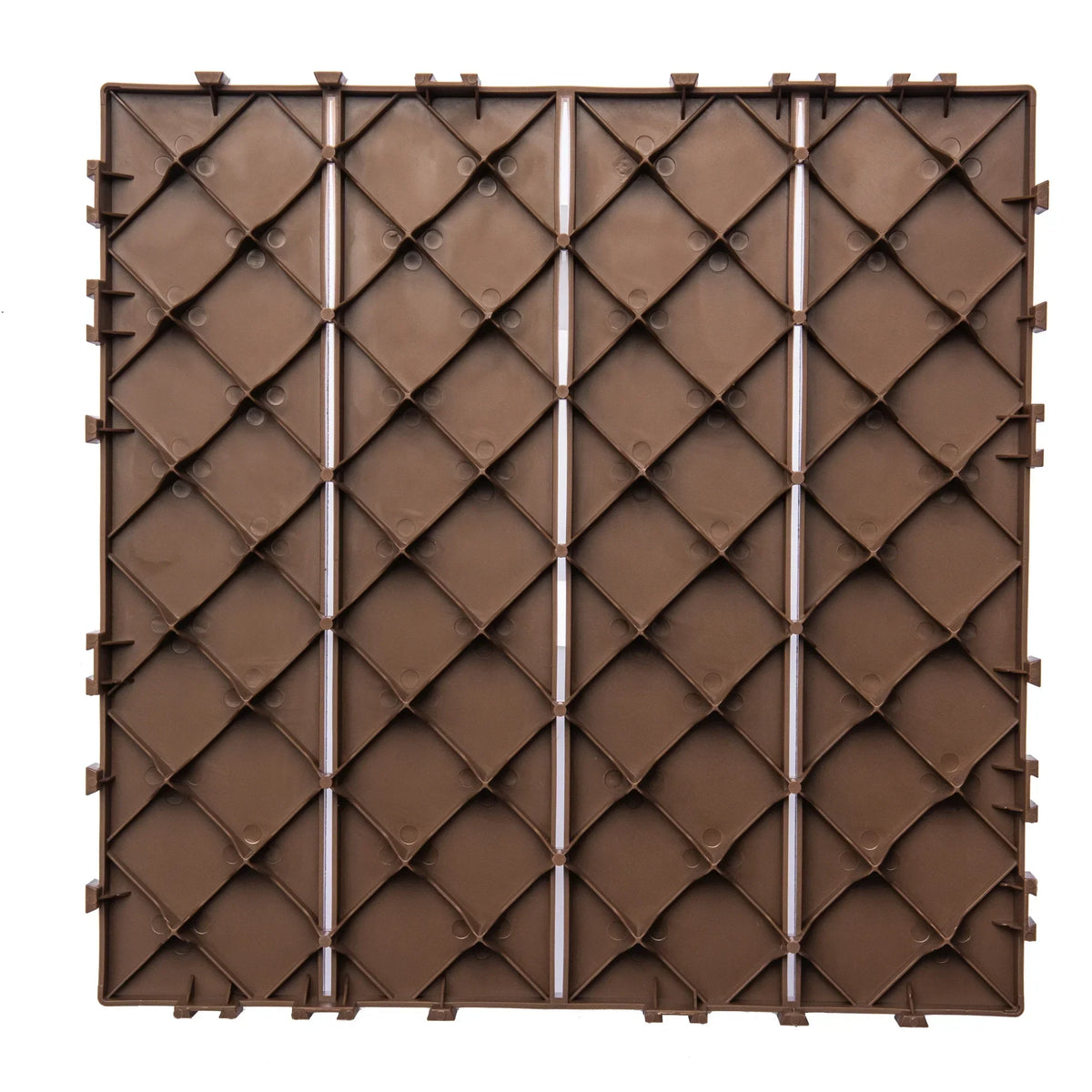 Nouveauté 2026 – Dalles de terrasse emboîtables en plastique (paquet de 76) - 6,4 m² (68,80 pi²) - Revêtement de sol extérieur en plastique ultra-résistant et imperméable - Usage intérieur/extérieur par tous les temps
