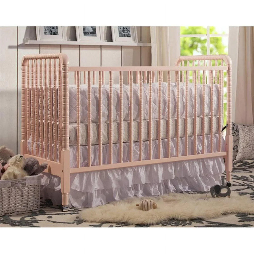 Nouveauté 2026 – Lit bébé convertible 3-en-1 DaVinci Jenny Lind , couleur rose poudré