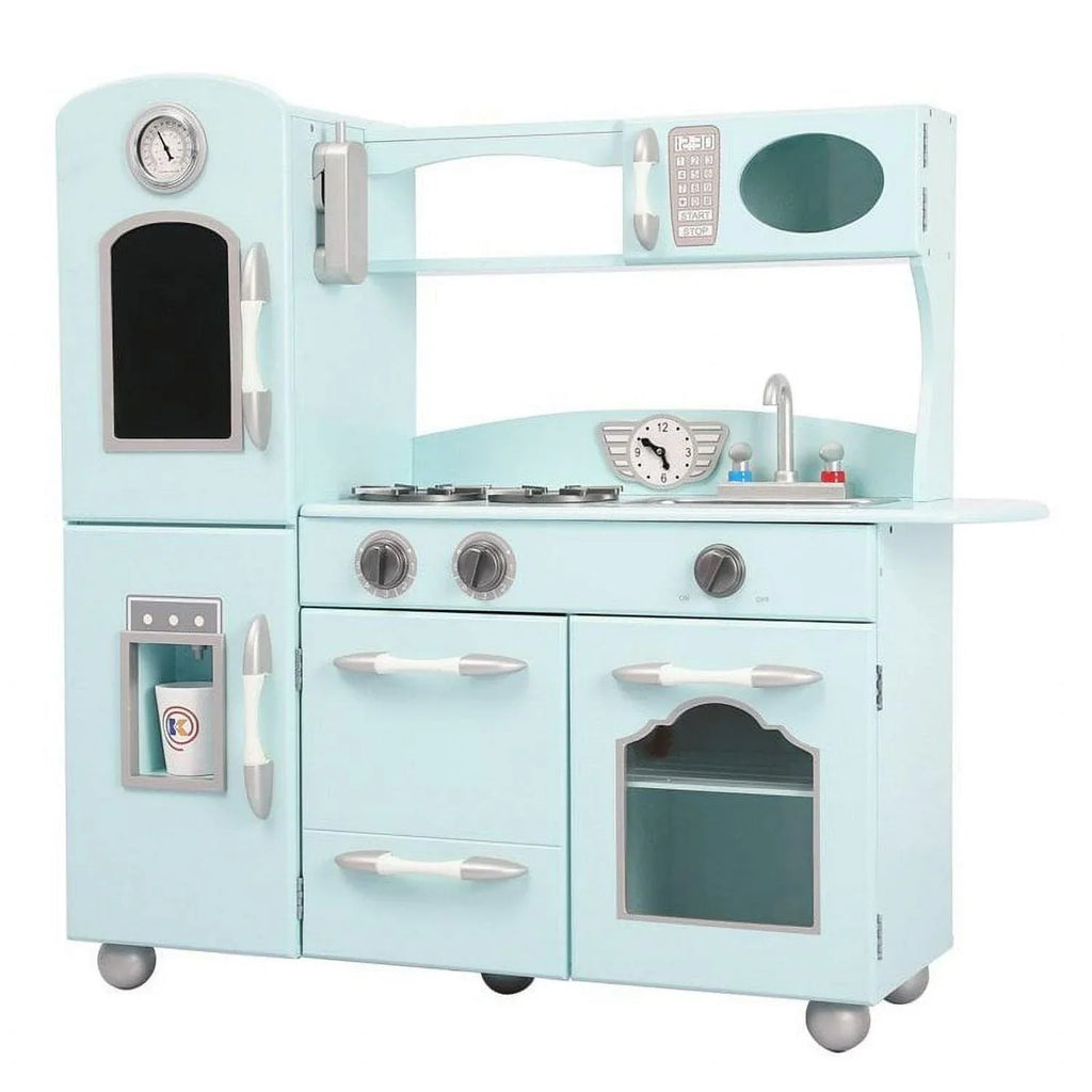 Nouveauté 2026 – Cuisine de jeu rétro Teamson Kids Little Chef Westchester, couleur menthe