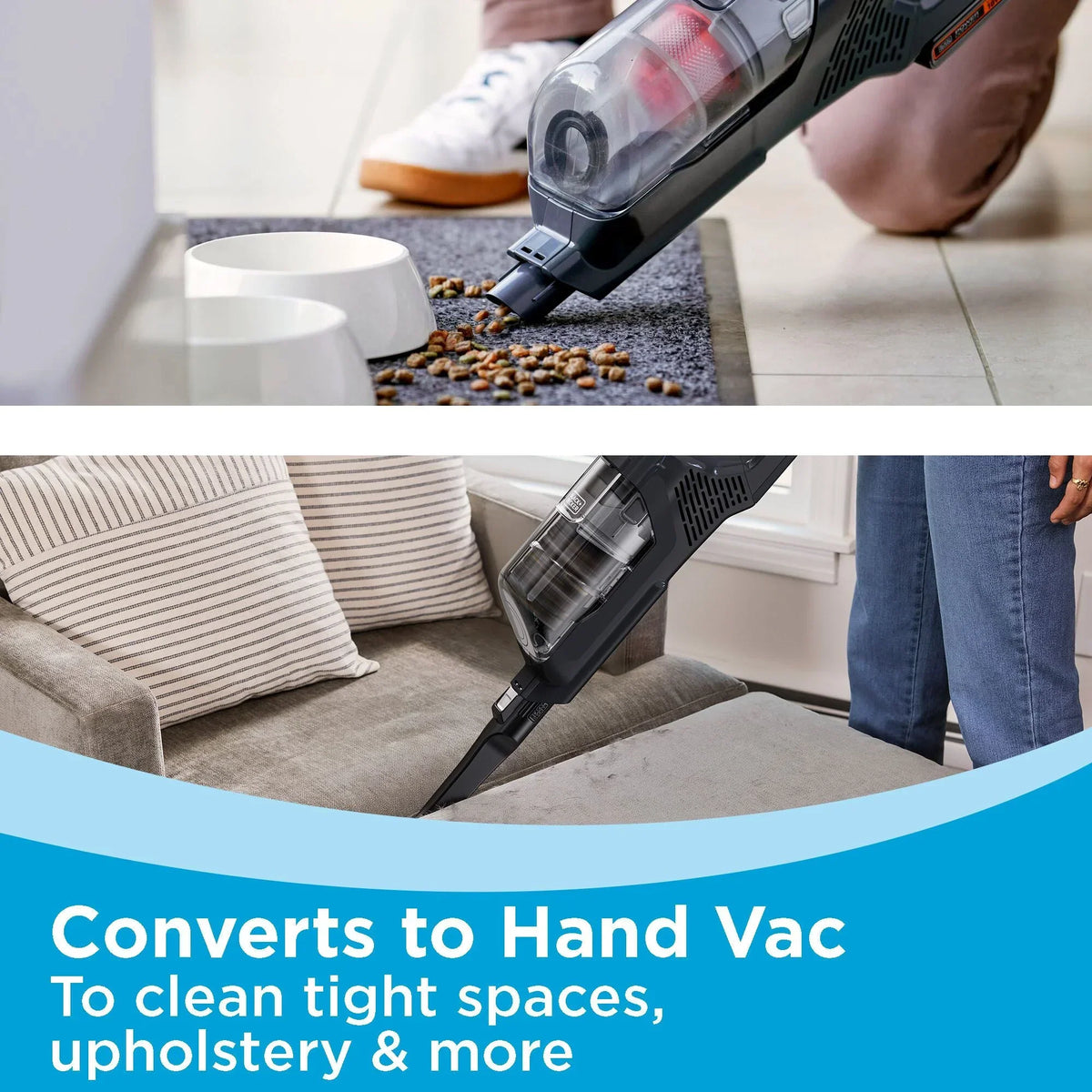 Nouveauté 2026 – Kit aspirateur balai sans fil BLACK+DECKER POWERSERIES+ 20V MAX* , pour moquettes et sols durs, convertible en aspirateur à main, autonomie de 44 minutes, pour le nettoyage quotidien, BHFEA18D1