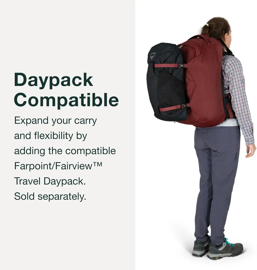 Nouveauté 2026 – Sac à dos de voyage pour femme Osprey Fairview 40L - Bleu nuit d'hiver