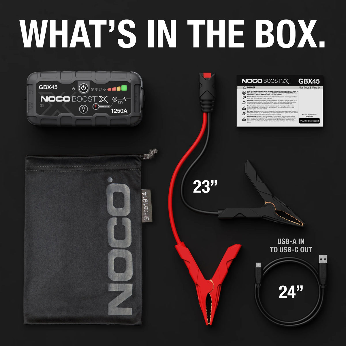 Nouveauté 2026 – NOCO Boost X GBX45 : Démarreur de batterie portable au lithium ultra-sécurisé 12 V et 1250 A