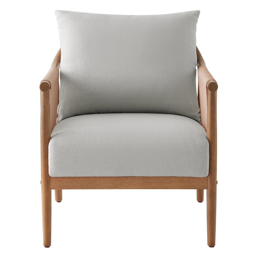 Nouveauté 2026 – Fauteuil d'appoint moderne CHITA , fauteuil tressé pour salon, crème